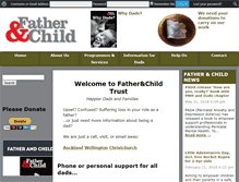 Tablet Screenshot of fatherandchild.org.nz